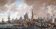 Lieve Verschuier The arrival of King Charles II of England in Rotterdam, 24 May 1660. oil